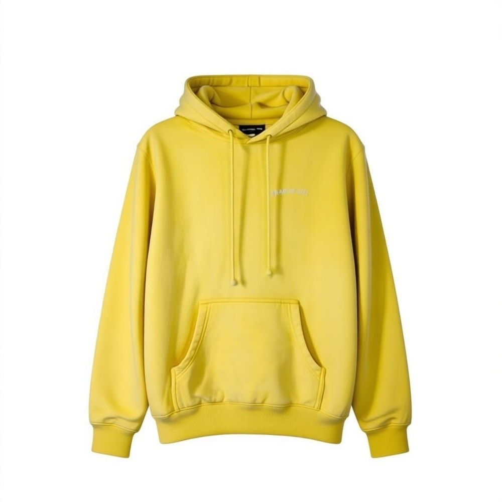 Shadow Hill Los Angeles Sunny Yellow Men’s Hooded Sweatshirt Size Small